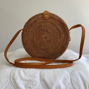 Rattan purse